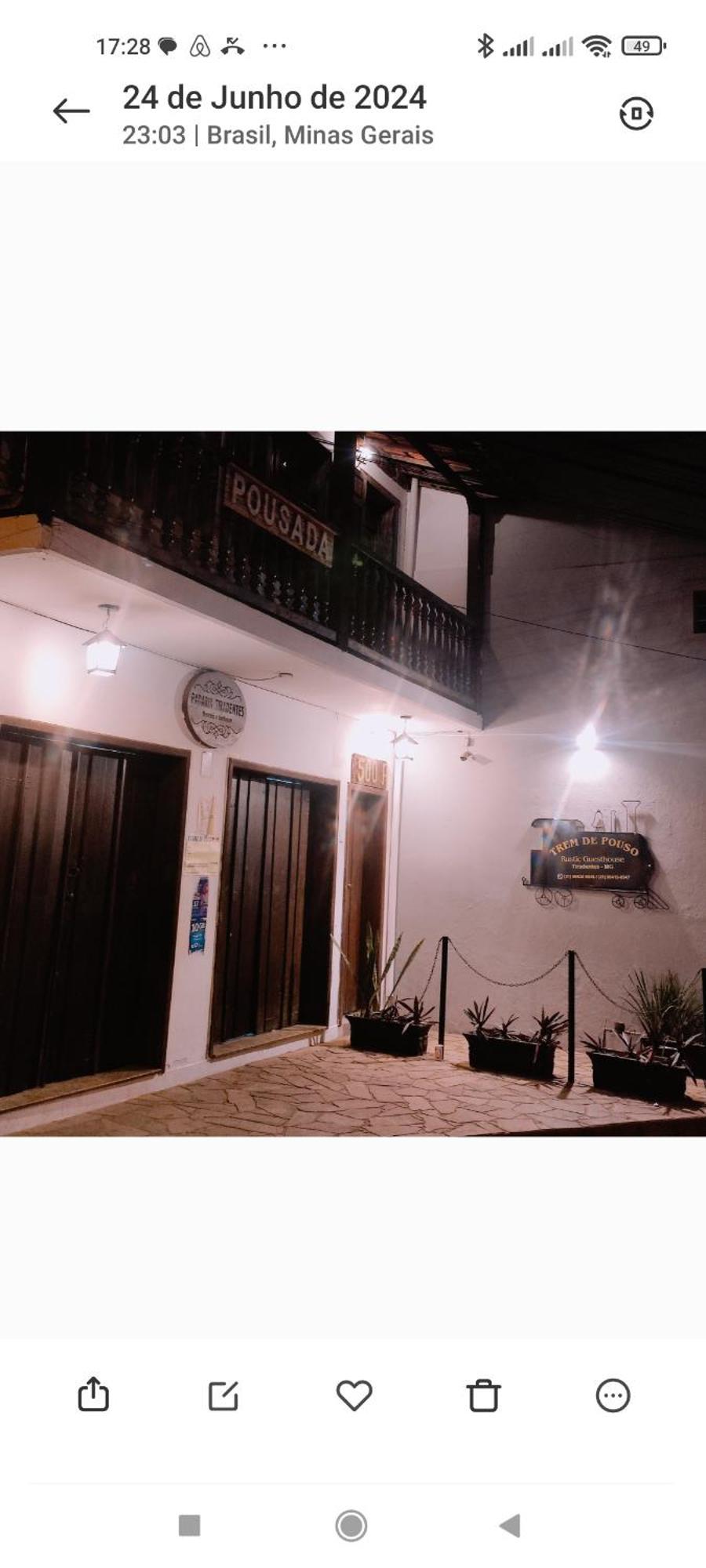 Trem De Pouso Hotel Tiradentes Eksteriør billede